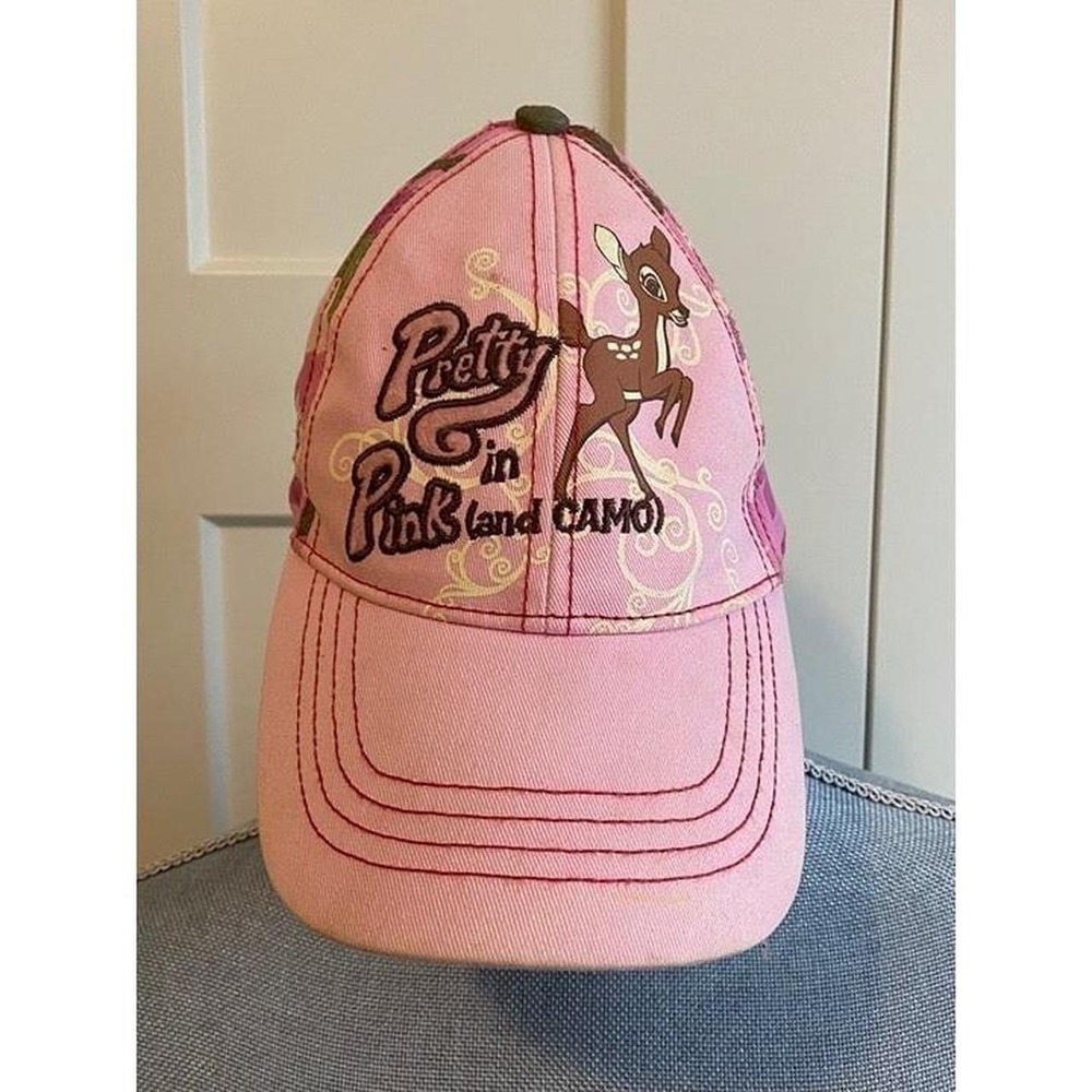 Pretty In Pink Camo Hat Girls Cap Strapback Buck Wear Cotton Deer Reindeer s4